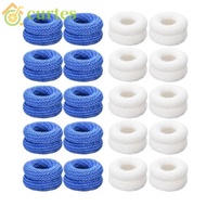 CURTES 10Pcs Finger Tubular Bandage, Soft Roll Tubular Finger Dressings, Finger Cots Breathable Elastic Tubular Finger Roll Dressings Gardening Work