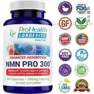 【新品】美國 prohealth NMN pro 300mg NAD前體煙酰胺單核苷酸60粒裝【保健品】