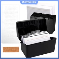 Index Card Holder Set 3x5inch Card Organizer Plastic Index Card Organizer Box with 30 Dividers 200 S