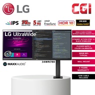 LG 34" 34WN780 IPS QHD HDR10 75Hz 5ms AMD FreeSync Ultrawide Ergo Monitor