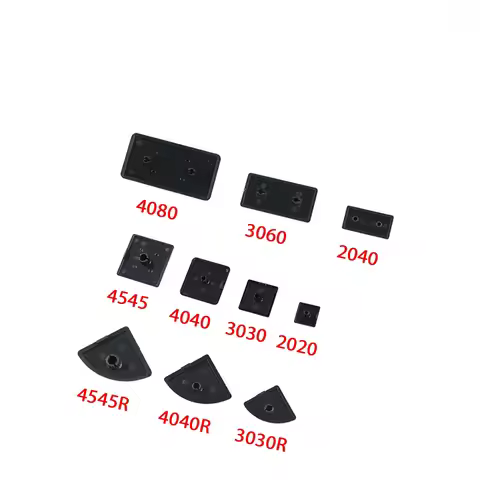 5/10/20/50PCS Black Plastic End Cap Cover Plate Endcap for 2020 2040 3030 3060 3030R 4040 4080 4040R