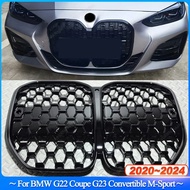 For BMW 4 Series G22 Coupe G23 Convertible M-Sport 420i 430i 435i M440i 2020-2024 Front Grille Bumpe