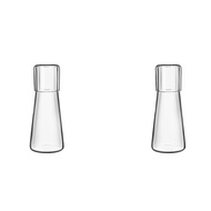 2X Clear Bedside Water Carafe Set with Tumbler Glass for Bedroom Nightstand Night Water Carafe with