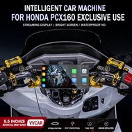 For Honda PCX160 motorcycle dash cam waterproof HD streaming media carplay smart car machine