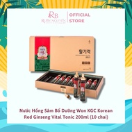 Won KGC Korean Red Ginseng Vital Tonic Nutritious Red Ginseng Water 200ml (10 bottles)