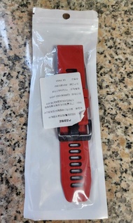 Fenix 5X/5XPlus/6X/6XPro 表帶 （26mm 濶 紅面黑底）