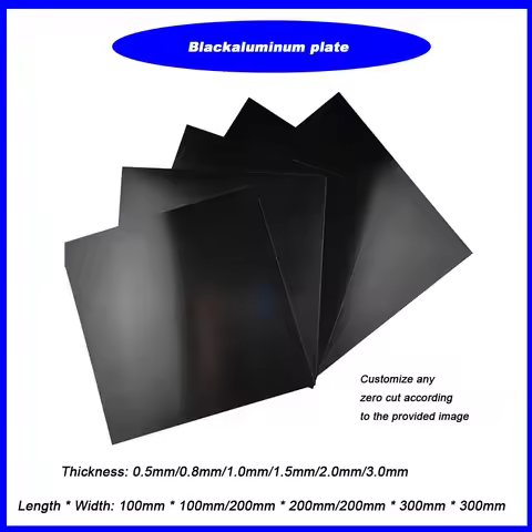 Black Aluminum Plate, Thin Aluminum Plate, Anodized Aluminum Alloy Plate Processing, Wall Decoration