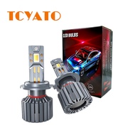 TCYATO 2PCS 6 Copper Tube H4 LED Headlight 6000K High Power H1 H7 H11 9005 9006 Auto Lights