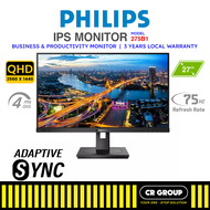 PHILIPS PHI-275B1 - 27'' IPS LED Quad HD Monitor with Power Sensor - Adaptive-Sync - 2560 x 1440 75Hz