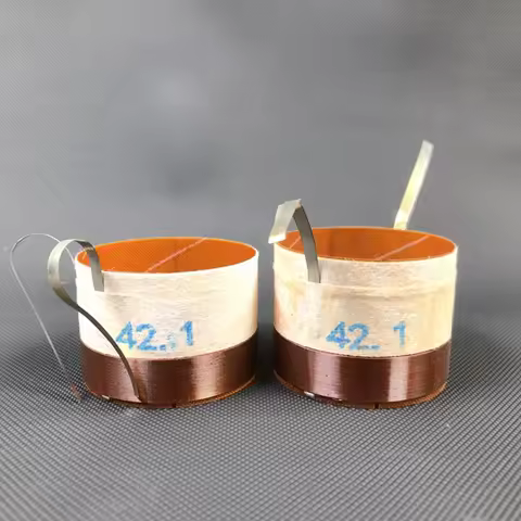 1pcs 42.1mm 4.5 Ohm Voice Coil for Tannoy Woofer Bass Speaker Flat Copper Aluminum Wire