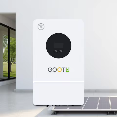 GOOTU 3.6KW/5KW/6KW Hybrid Solar Inverter Dual Output 24V/48V 60-500vdc Pure Sine Wave On/Off Grid f