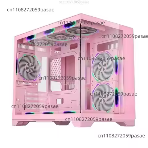 Desktop PC Case MATX Edition 270° Visible Side Panel, Cooler Full-Side Panel ITX，Empty Chassis