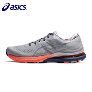 2023 Asics รองเท้าวิ่งดูดซับแรงกระแทกสำหรับทั้งหญิงและชาย KAYANO28สินค้าใหม่ K28รองรับมั่นคงรองเท้ากีฬาลำลองแพลทินัม