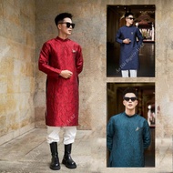 Innovative Big Size Men's Ao Dai to Wear Brocade Back BuckleCNY N300