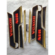 HONDA Full set sticker new win 4-stroke 100cc black color