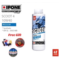 IPONE SCOOT 4 10W40 The semi-synthetic engine oil for 4-stroke scooters + FREE GIFT