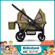 [sgstock] Evenflo Pivot Xplore All-Terrain Stroller Wagon - [Green/Olive] []