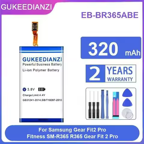 320mAh Stable Watch Battery For Samsung Gear Fit 2 Pro Fitness SM-R365 R365 Reliable Replacement EB-