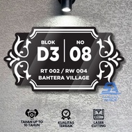 Aesthetic Acrylic House Numbers Custom Stick-Onbebass | House Number Villa Boarding House Hotel Prep