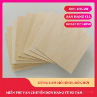 Imported plywood 3mm (2.7mm) thick, set of 4 panels 46x46cm (wholesale-printed-laser engraved upon r