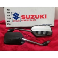 RG.S/RGV/Shogen / V100 / Gsx / Rc80 / VS125 side mirror(suzuki) petak  batang chrome / Fame / C70 / 