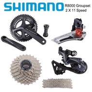 Shimano Ultegra R8000 Groupset Road Bike 2x11 Speed R8000 Crankset Front Rear Derailleur Cassette Ch