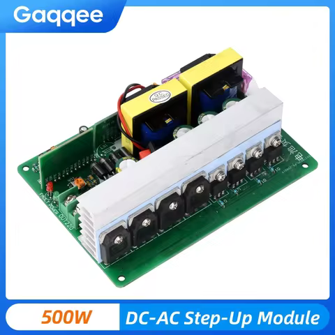 500W DC-AC Step-Up Converter DC 12-14.5V to AC 220V Inverter Module with Switch and Fan Interface Tr
