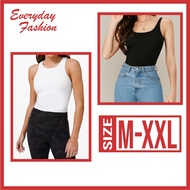 EF Girls Women Cotton Singlet / Crop Tank Sleeveless / Baju Singlet Wanita