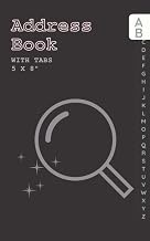 Address Book: Cute Small Black Cover Address Book With Alphabetical Tabs | Record Birthday, Phone Nu
