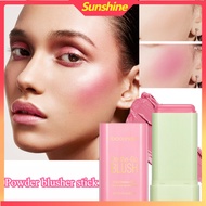 【New】Makeup Powder Powder Blusher Stick Waterproof Easy Coloring Heavy Makeup Powder Powder Blusher