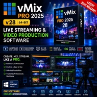 🔥 vMix Pro 2025 v28 For Windows 64-Bit | Live Streaming & Video Production Software