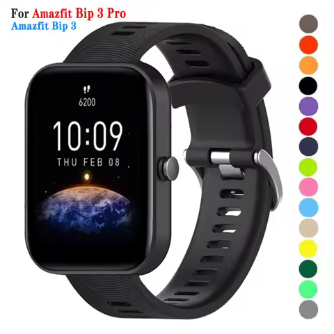 For Huami Amazfit Bip 3 Pro Silicone Strap Sports Strap For Amazfit Bip 3/Bip U/Bip S/U pro Smart wa
