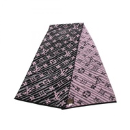 【二手】路易威登LOUIS VUITTON圍巾 Echarpe Epistorm Monogram M70431 淺紫色羊毛 Echarpe Epistorm Monogram 圍巾 淺紫色 黑色
