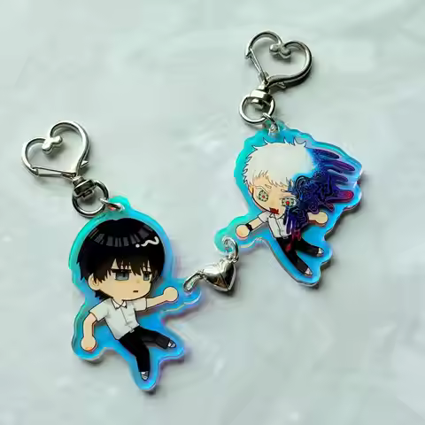 Hikaru and Yoshiki Summer Died Inspired Holographic Keychain Charms, TSHD Charms, Hikaru Died Magnet