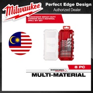 🇲🇾 100% Original MILWAUKEE Multi Material Drill Bit Set (8pcs) [4932-4938-71]