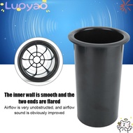 LUOYAO1 Speaker Cabinet Port Tube, 153mm Length 81mm Opening Hole Speaker Port Tube, Black Speaker C