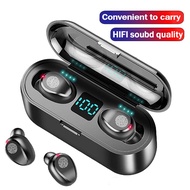 F9 TWS Bluetooth Earphones  Wireless Headphones Sport Touch Mini Earbuds Stereo Bass Headsets with C