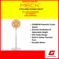 MECK Cyclone Stand Fan 8" MSC-8