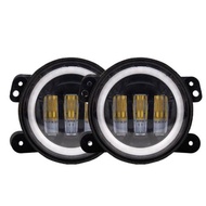 (Dikirim Dari Jakarta) 2pcs Universal Fog Lamp Mobil Foglight Angel Eye 3.5‘’ 89mm Angel Eyes Lampu 