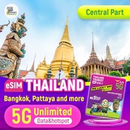 Bangkok Pattaya Thailand eSIM | 1-7 Days High Speed | UNLIMITED HOTSPOT +Call | 泰国上网卡