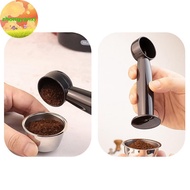 Zhongyanxi 2 In 1 Coffee Spoon 7g Standard Measuring Spoon Dual-use Bean Scoop Powder Press Scoop Co