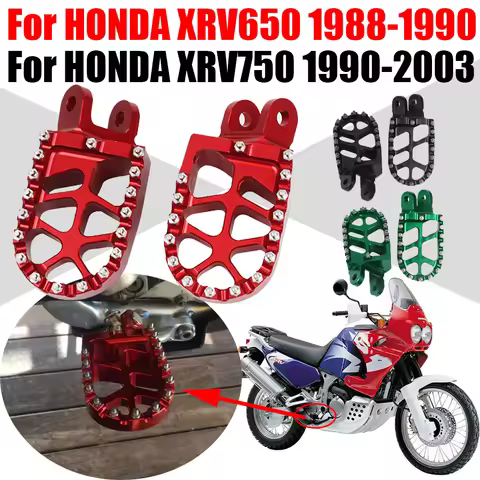 Motorcycle Footrest Footpegs Foot Pegs Rest Pedal Parts For HONDA Africa Twin XRV 650 XRV 750 XRV650