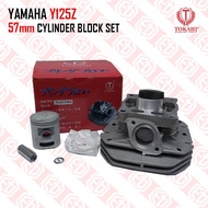 Tokahi 57mm 125Z 125ZR Y125Z Racing Cylinder Block Set + Forged Piston + Ring Kit Motorcycle Motosikal Moto Yamaha Parts