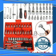46pcs Socket Wrench Wrench Shock Sock Wrench 46pcs Socket Set 1/4 Car Repair Tool
