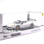 TARMAC WORKS X IXO MODELS 1/64 FERRARI 458 ITALIA GT3 WHITE