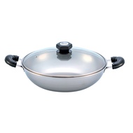 La gourmet Elite 32cm 5ply Stainless Steel Wok, 5L (IH)