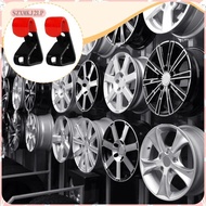 [szxmkj2lp] 2x Car Tire Wheel Hub Hooks, Holder Metal Wheel Rim Display Hooks Hanging Hooks
