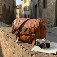 RENOMA Brown Leather Shoulder Bag