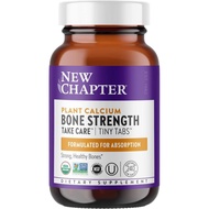 New Chapter Calcium Supplement - Bone Strength Tiny Tabs Organic Calcium with Magnesium, Vitamin D3+