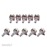 [baositybfMY] Guitar Potentiometer A50K B50K Split Shaft Linear Taper Volume Control